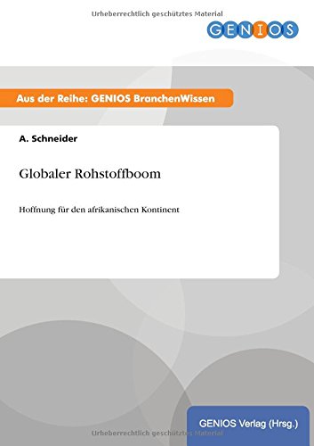 Globaler Rohstoffboom (german Edition) [Paperback]