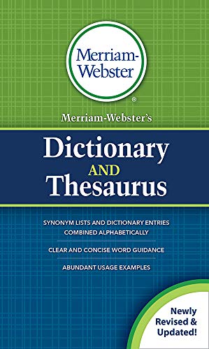 Merriam-Webster's Dictionary and Thesaurus [Paperback]