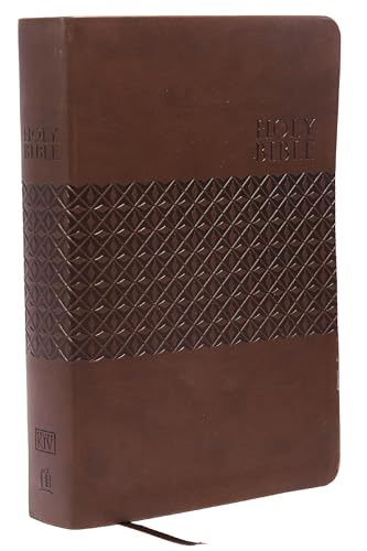 KJV Study Bible, Large Print, Leathersoft, Brown, Thumb Indexed, Red Letter: Sec [Leather / fine bindi]