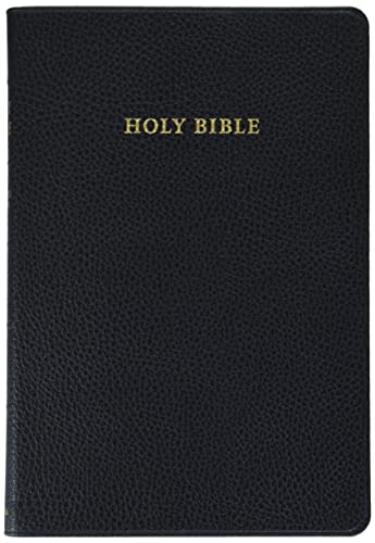 KJV Topaz Reference Edition, Black Calf Split Leather, KJ674:XR [Leather / fine bindi]