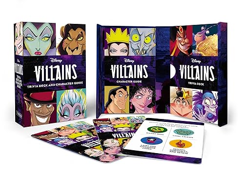 Disney Villains Trivia Deck and Character Guide [Kit]