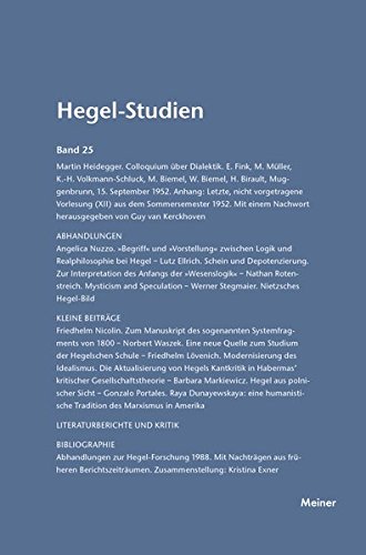 Hegel-Studien Band 25 (1990) (german Edition) [Paperback]