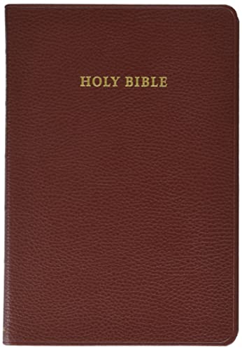 KJV Topaz Reference Edition, Brown Calf Split Leather, KJ674:XR [Leather / fine bindi]