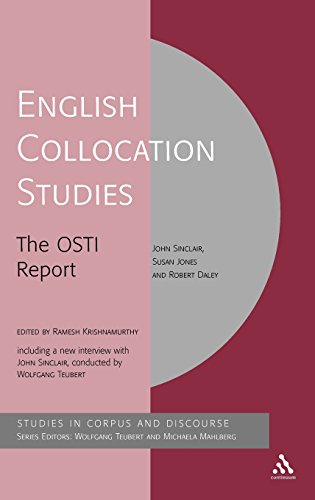 English Collocation Studies The OSTI Report [Hardcover]