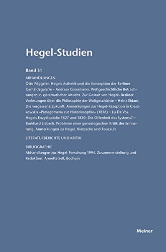 Hegel-Studien Band 31 (1996) (german Edition) [Paperback]