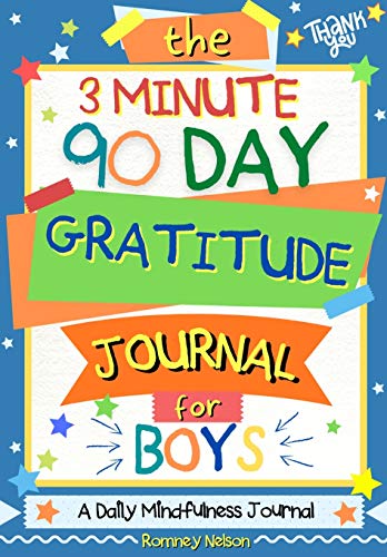 3 Minute, 90 Day Gratitude Journal For Boys