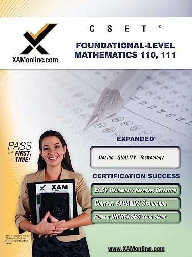 CSET Foundational-Level Mathematics 110, 111 Teacher Certification Test Prep Stu [Paperback]