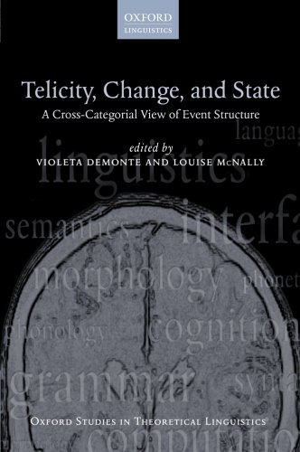 Telicity, Change, and State A Cross-Categorial Vie of Event Structure [Paperback]