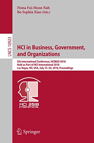 HCI in Business, Government, and Organizations: 5th International Conference, HC [Paperback]