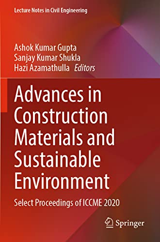 Advances in Construction Materials and Sustainable Environment: Select Proceedin [Paperback]