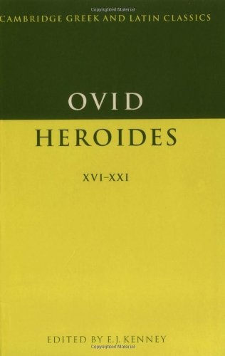 Ovid Heroides XVI-XXI [Paperback]