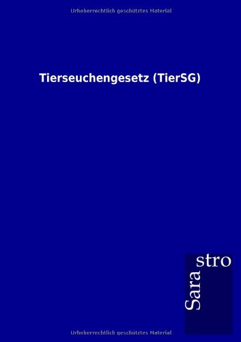 Tierseuchengesetz [Paperback]