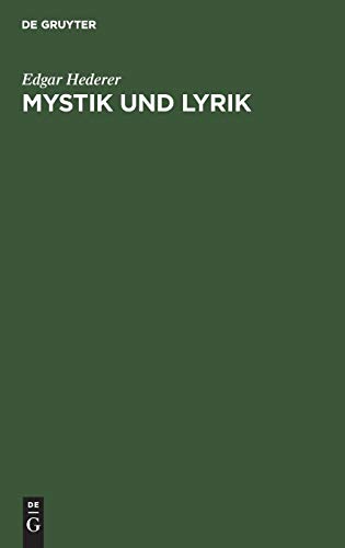 Mystik und Lyrik [Hardcover]