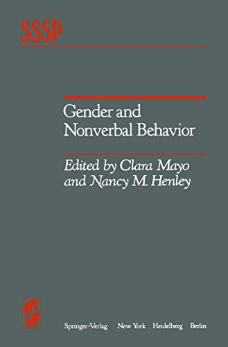 Gender and Nonverbal Behavior [Paperback]