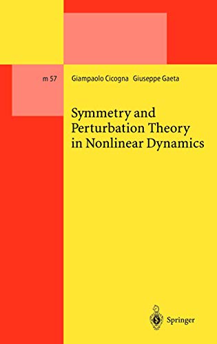 Symmetry and Perturbation Theory in Nonlinear Dynamics [Hardcover]