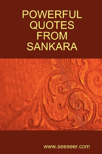 Poerful Quotes From Sankara [Paperback]