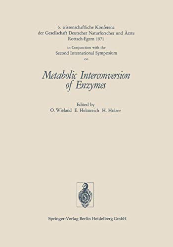 Metabolic Interconversion of Enzymes [Paperback]