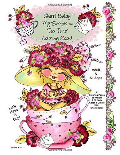 Sherri Baldy My-Besties Tea Time Coloring Book [Paperback]