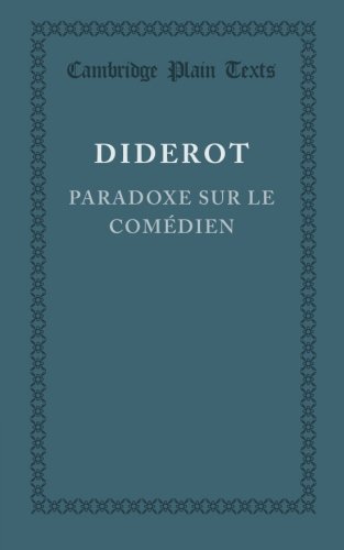 Paradoxe sur le Comedien [Paperback]