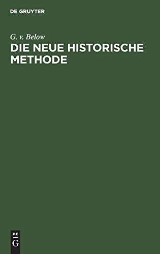 Neue Historische Methode [Hardcover]