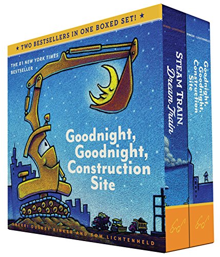 Goodnight, Goodnight, Construction Site and Steam Train, Dream Train Board Books [Board book]