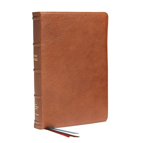 NKJV, End-of-Verse Reference Bible, Personal Size Large Print, Premium Goatskin  [Leather / fine bindi]