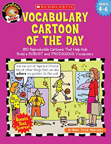 Vocabulary Cartoon of the Day: Grades 46: 180 Reproducible Cartoons That Help K [Paperback]