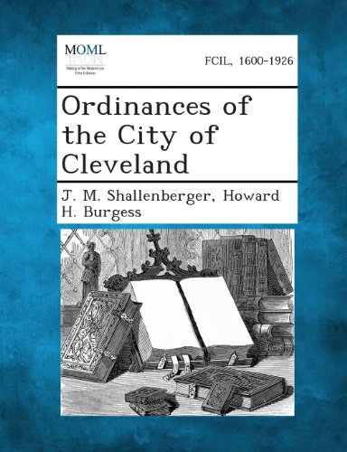 Ordinances of the City of Cleveland [Paperback]