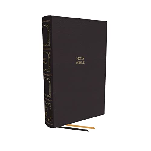 KJV, Paragraph-style Large Print Thinline Bible, Leathersoft, Black, Red Letter, [Leather / fine bindi]