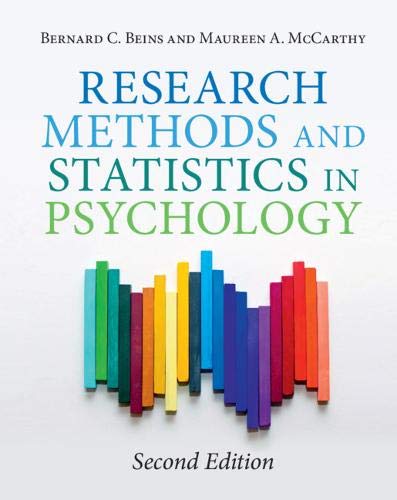 Research Methods and Statistics in Psychology [Hardcover]