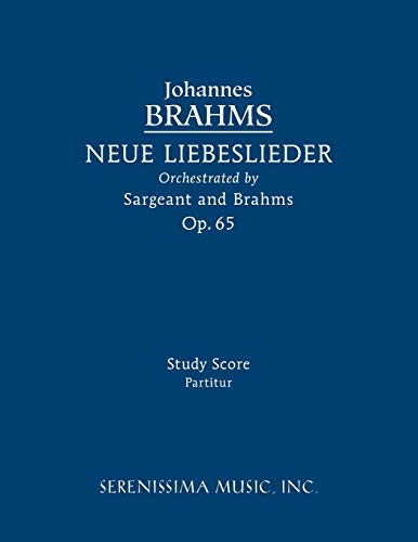 Neue Liebeslieder, Op.65 Study Score (german Edition) [Paperback]