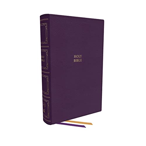 KJV, Paragraph-style Large Print Thinline Bible, Leathersoft, Purple, Red Letter [Leather / fine bindi]