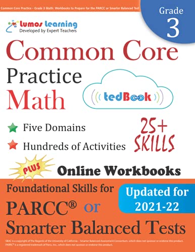 Common Core Practice - Grade 3 Math Workbooks To Prepare For The Parcc Or Smart [Paperback]