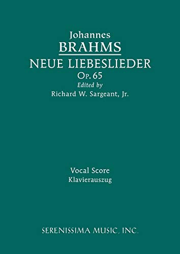 Neue Liebeslieder, Op.65 Vocal Score (german Edition) [Paperback]