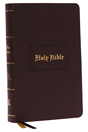 KJV, Personal Size Large Print Reference Bible, Vintage Series, Leathersoft, Bro [Leather / fine bindi]