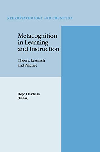 Metacognition in Learning and Instruction Theory, Research and Practice [Paperback]