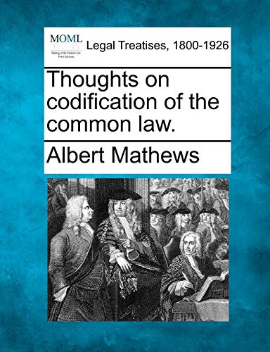 Thoughts on codification of the common La [Paperback]