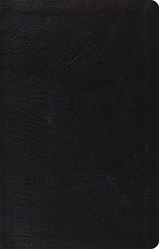 Esv Large Print Thinline Reference Bible (black) [Leather Bound]