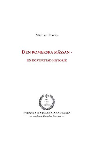 Den Romerska Mssan (sedish Edition) [Paperback]