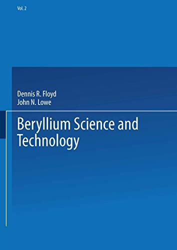 Beryllium Science and Technology: Volume 2 [Paperback]