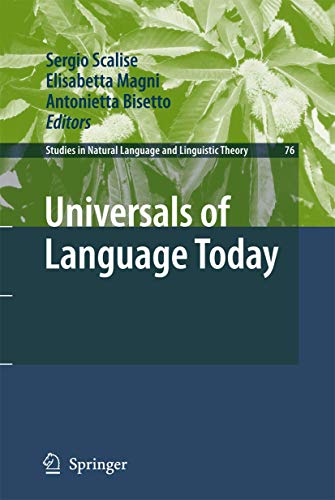 Universals of Language Today [Hardcover]