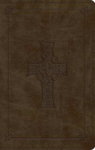 Esv Large Print Value Thinline Bible (trutone, Olive, Celtic Cross Design) [Imitation Leather]