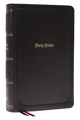 KJV, Personal Size Large Print Single-Column Reference Bible, Leathersoft, Black [Leather / fine bindi]