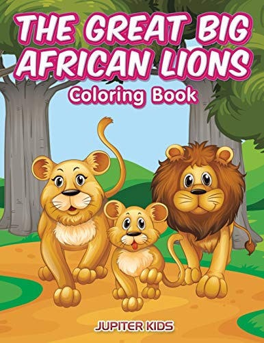 Great Big African Lions Coloring Book [Paperback]