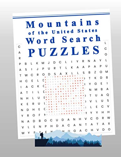 Mountains of the United States Word Search Puzzles [Paperback]