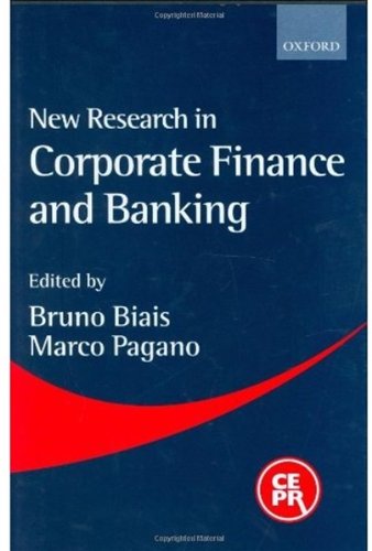 Ne Research in Corporate Finance and Banking [Hardcover]