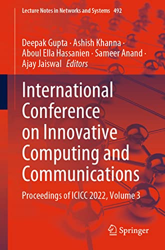 International Conference on Innovative Computing and Communications: Proceedings [Paperback]