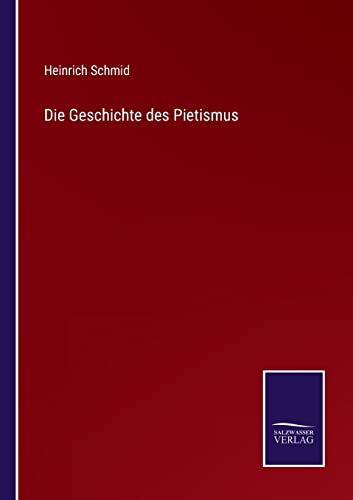 Geschichte Des Pietismus