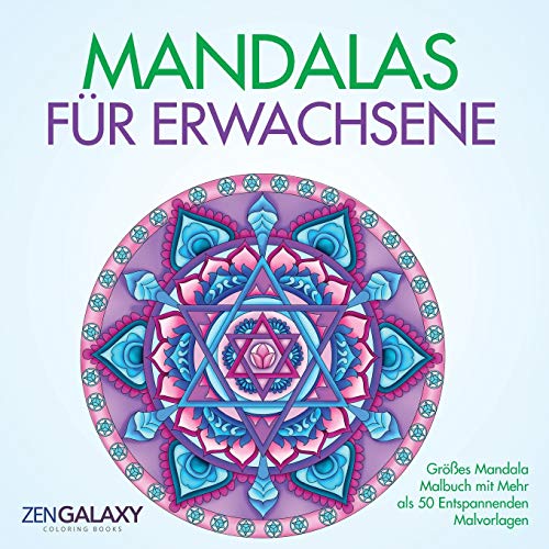 Mandalas Fr Erachsene  Groes Mandala Malbuch MIT Mehr Als 50 Entspannenden M [Paperback]