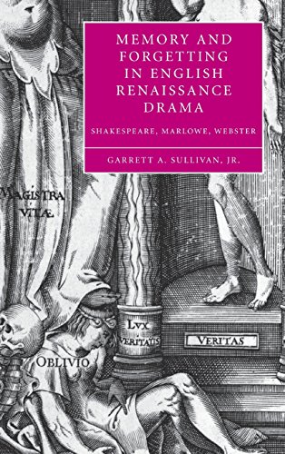 Memory and Forgetting in English Renaissance Drama Shakespeare, Marloe, Webste [Hardcover]